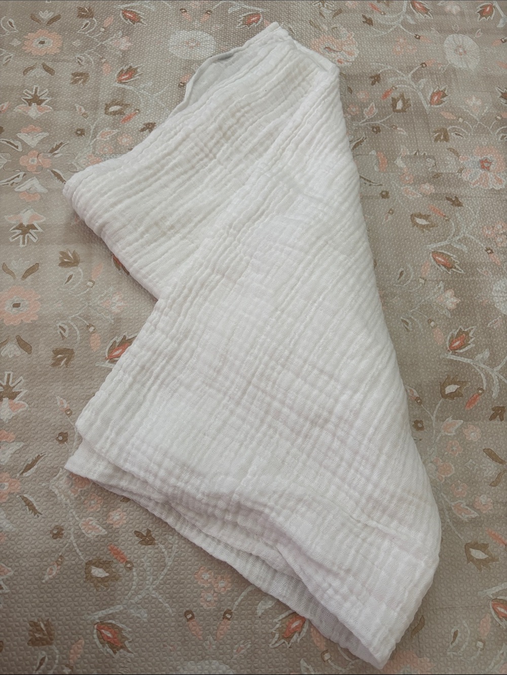 Little Unicorn Cotton Muslin Swaddle Blanket - White